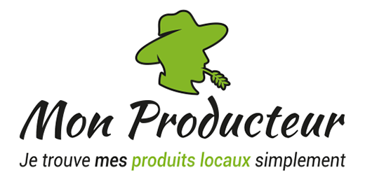 Mon Producteur — Nero & verde · sfondo bianco (520 × 260 px)